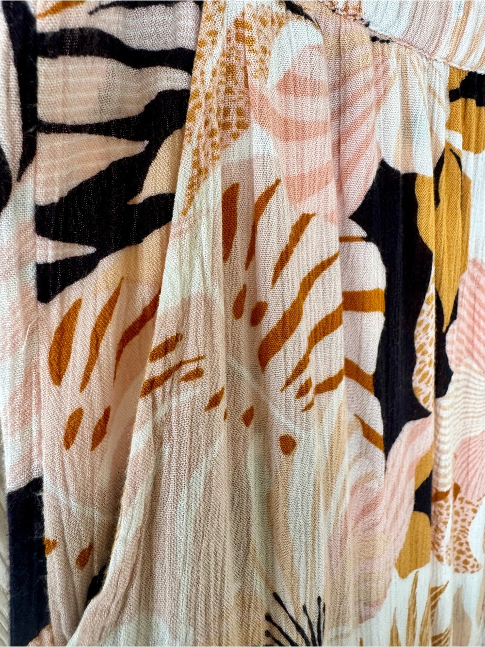 Volcom Wide Leg Tropical Print Pants - Picture 2 of 3